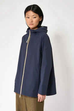 IMPERMEABILE SOFTSHELL NOE TANTA RAIN NAVY
