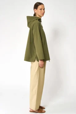 IMPERMEABILE SOFTSHELL NOE TANTA RAIN WINTER MOSS