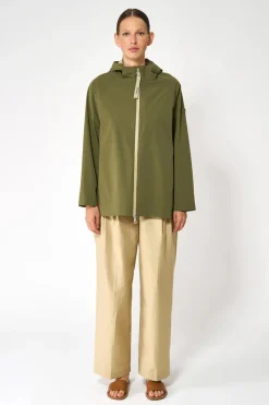 IMPERMEABILE SOFTSHELL NOE TANTA RAIN WINTER MOSS
