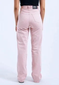 JEANS REGULAR FIT ECHO WASHED PINK