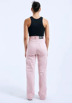 JEANS REGULAR FIT ECHO WASHED PINK