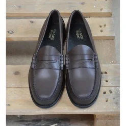LARSON SOFT PENNY LOAFERS CIOCCOLATO G.H.BASS WEEJUNS