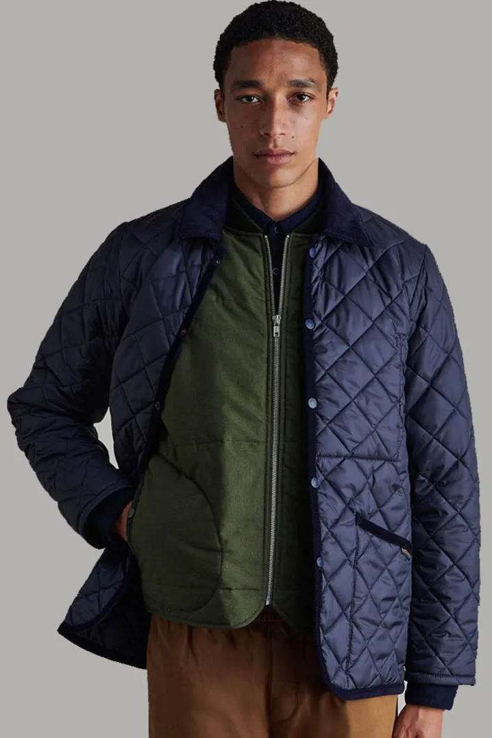 LAVENHAM RAYDON JACKET NAVY BLU