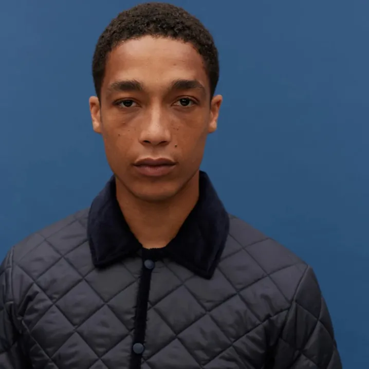 LAVENHAM RAYDON JACKET NAVY BLU