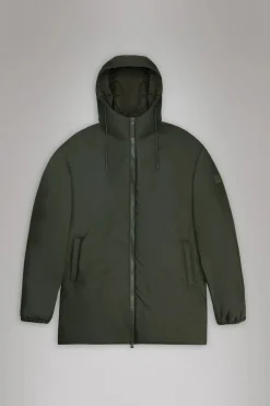LOHJA LONG INSULATED JACKET MILITARE RAINS