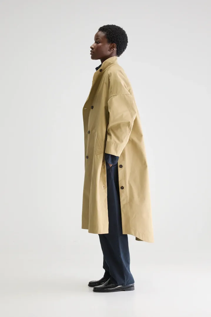 LONG TRENCH OVERSIZE BEIGE