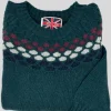 MAGLIONE GIROCOLLO POIS FIRE ISLE VERDE