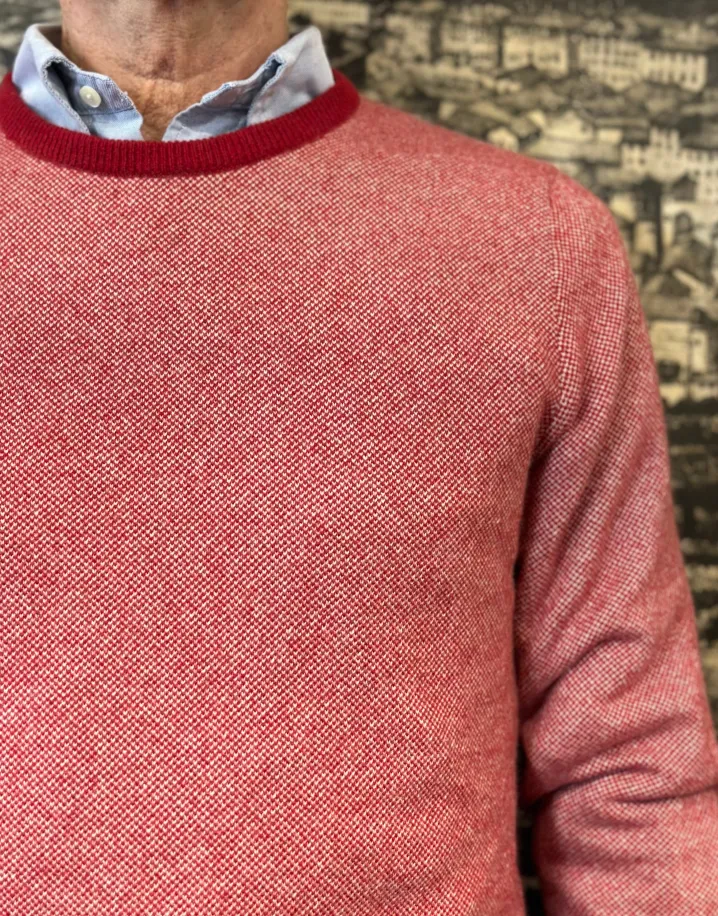 MAGLIONE GIROCOLLO SALE E PEPE 100% PURO CASHMERE