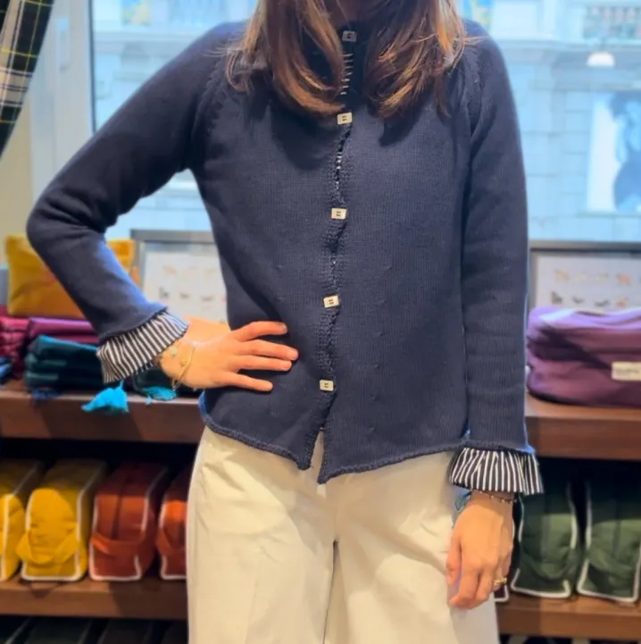 MAGLIONE MILLERIGHE STILE MARINIERE