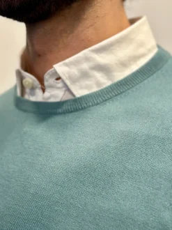 MAGLIONE "4 SEASON" GIROCOLLO SETA E CASHMERE