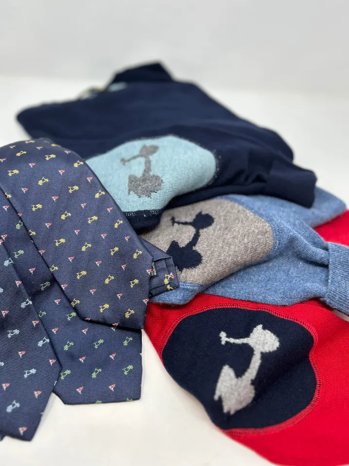 MAGLIONE "50 SPECIAL" GIROCOLLO TOPPA DISEGNO VESPA