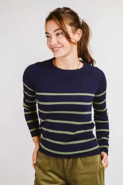 MAGLIONE "BOCCADASSE" COLLO ROTOLINO RIGA