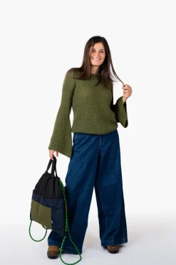 MAGLIONE "DAISY" LUREX MANICA SVASATA