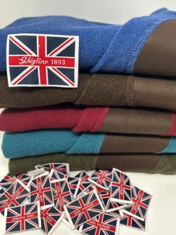 MAGLIONE "OSCAR" GIROCOLLO LANA MERINO FINE TOPPE IN CAMOSCIO