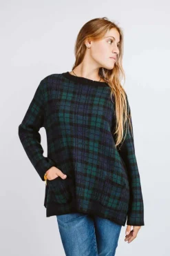 MAGLIONE "STEPHANIE" TARTAN BLACKWATCH