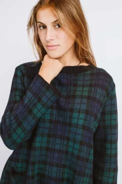 MAGLIONE "STEPHANIE" TARTAN BLACKWATCH