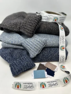 MAGLIONE "TEO" GIROCOLLO MOULINE' IN ECO-CASHMERE