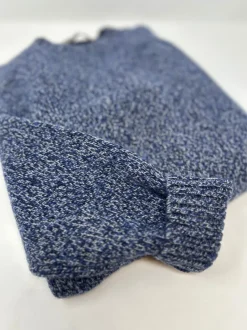 MAGLIONE "TEO" GIROCOLLO MOULINE' IN ECO-CASHMERE