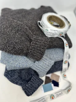 MAGLIONE "TEO" GIROCOLLO MOULINE' IN ECO-CASHMERE