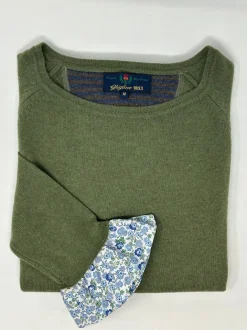 MAGLIONE "TRILLY" SCOLLO BARCHETTA POLSO LIBERTY