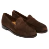 MOCASSINI PENNY LOAFERS SUEDE TESTA MORO G.H.BASS WEEJUNS
