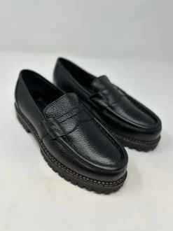 MOCASSINO PENNY ECOFUR INTERNA NERO GHIGLINO