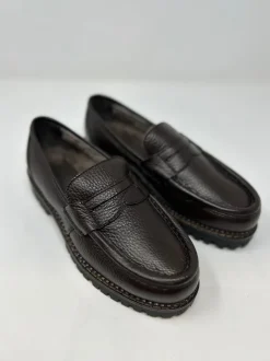 MOCASSINO PENNY ECOFUR INTERNA TESTA MORO GHIGLINO