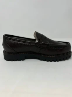 MOCASSINO PENNY ECOFUR INTERNA TESTA MORO GHIGLINO