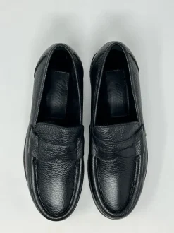 MOCASSINO PENNY ECOFUR INTERNA NERO GHIGLINO