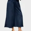 PANTALONE CROPPED COMFY "THEA" BLU