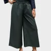 PANTALONE CROPPED COMFY "THEA" VERDE