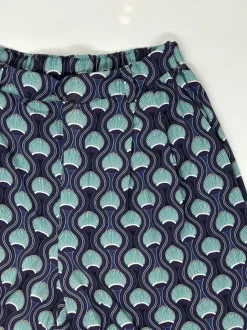 PANTALONI “ALEXIA” STAMPA PAVONE