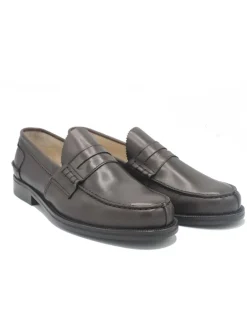 PENNY LOAFER PELLE MARRONE SAXONE OF SCOTLAND