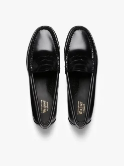 PENNY LOAFERS BLACK SUOLA GOMMATA ANTISCIVOLO G.H.BASS WEEJUNS.