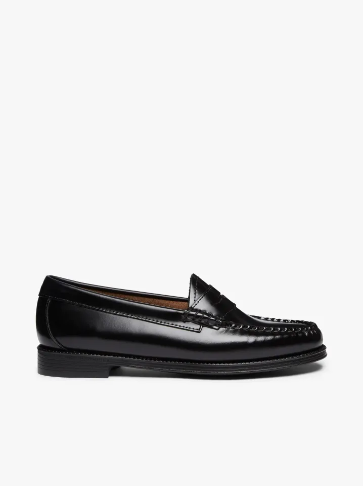 PENNY LOAFERS BLACK SUOLA GOMMATA ANTISCIVOLO G.H.BASS WEEJUNS.