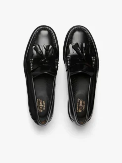 PENNY LOAFERS KILTIE BLACK NAPPINA G.H.BASS WEEJUNS.