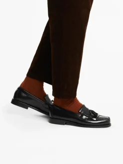 PENNY LOAFERS KILTIE BLACK NAPPINA G.H.BASS WEEJUNS.