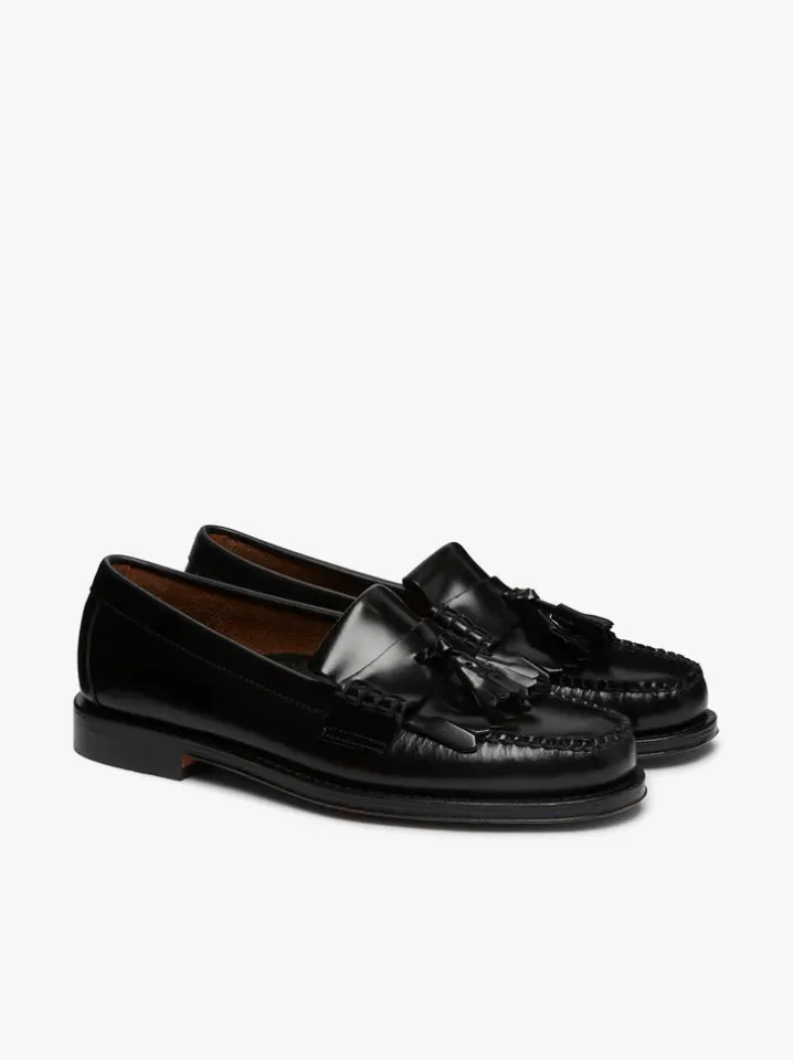 PENNY LOAFERS KILTIE BLACK NAPPINA G.H.BASS WEEJUNS.