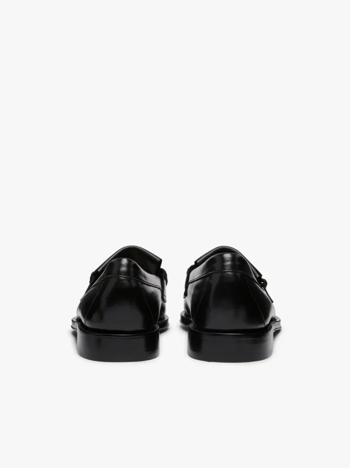 PENNY LOAFERS KILTIE BLACK NAPPINA G.H.BASS WEEJUNS.