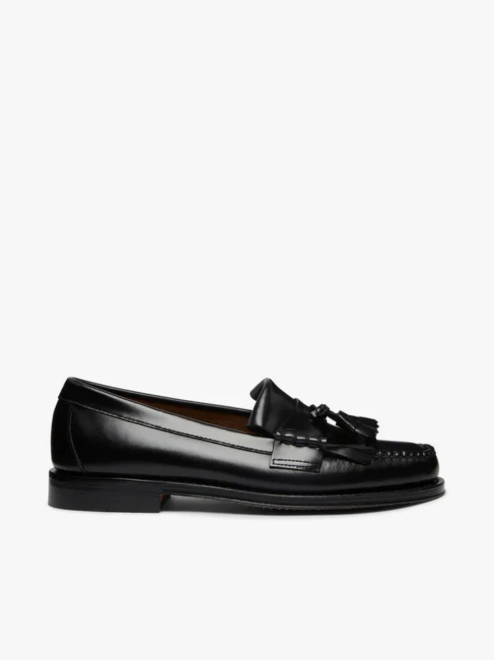 PENNY LOAFERS KILTIE BLACK NAPPINA G.H.BASS WEEJUNS.