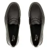 PENNY LOAFERS LARSON BLACK LEATHER G.H.BASS WEEJUNS