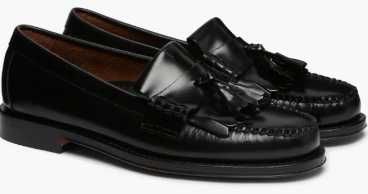 PENNY LOAFERS NAPPINA LAYTON KILTIE PELLE BLACK G.H.BASS WEEJUNS