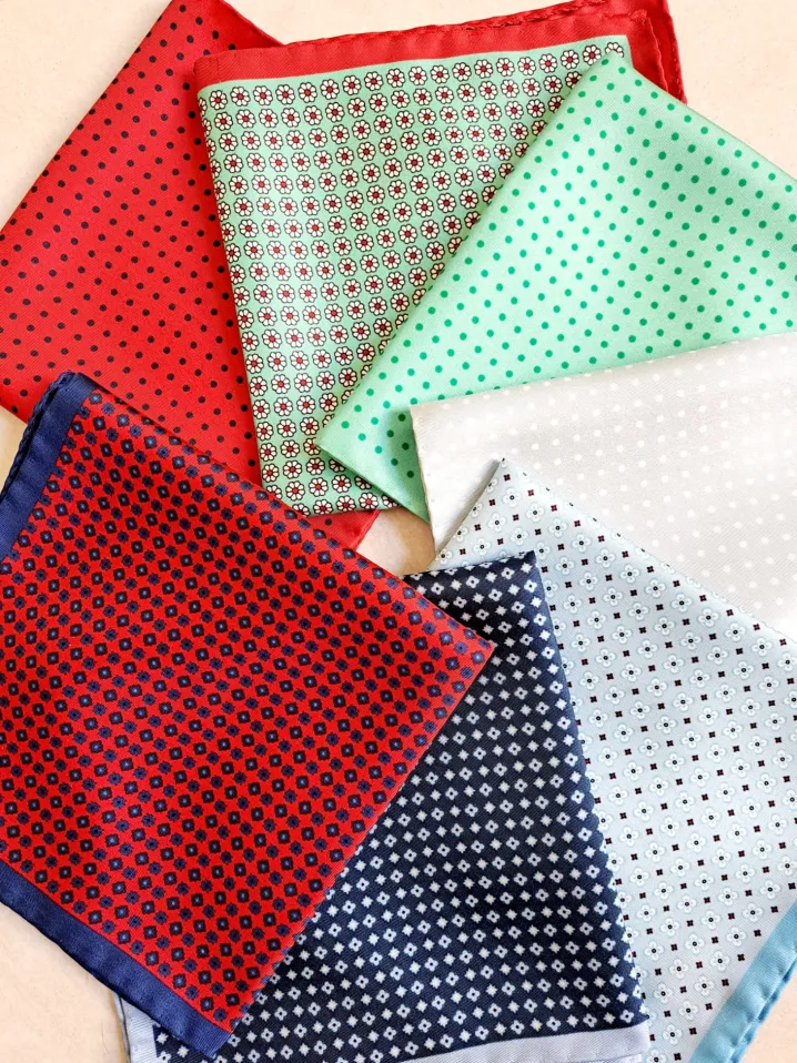 POCHETTE SETA MOTIVO MICRO FANTASIA