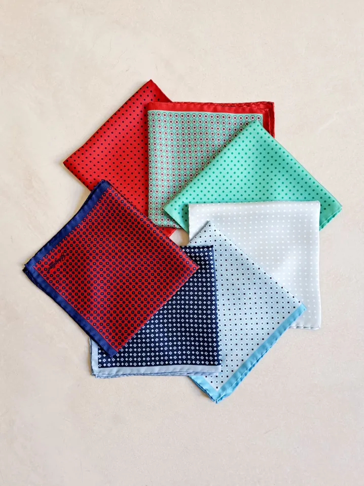 POCHETTE SETA MOTIVO MICRO FANTASIA