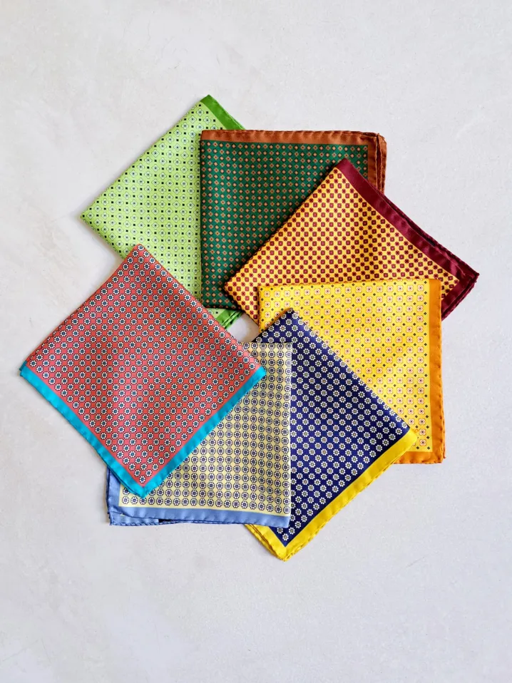 POCHETTE SETA MOTIVO MICRO FANTASIA