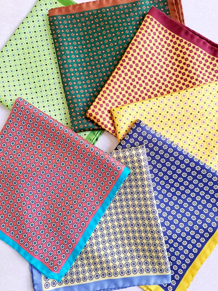 POCHETTE SETA MOTIVO MICRO FANTASIA