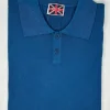 POLO "THOMAS" IN MAGLIA COTONE MANICA CORTA PETROLIO