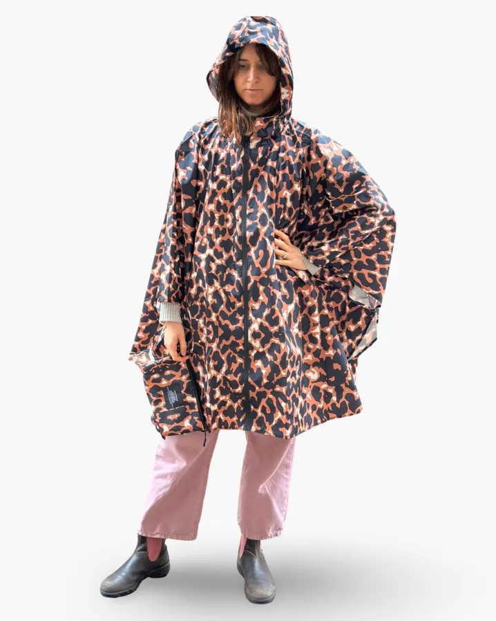 RAIN PONCHO CRAZY LEOPARD