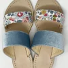 SANDALI ZOE VELLUTO & LIBERTY FABRIC GHIGLINO
