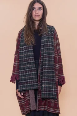 SCIARPA LANA JACQUARD MOTIVO TARTAN